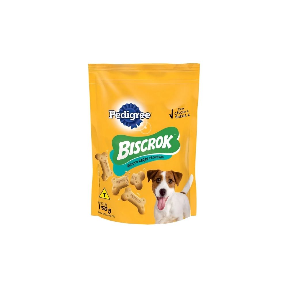 Biscoito Biscrok para Cães Adultos Raças Pequenas Pedigree 150g