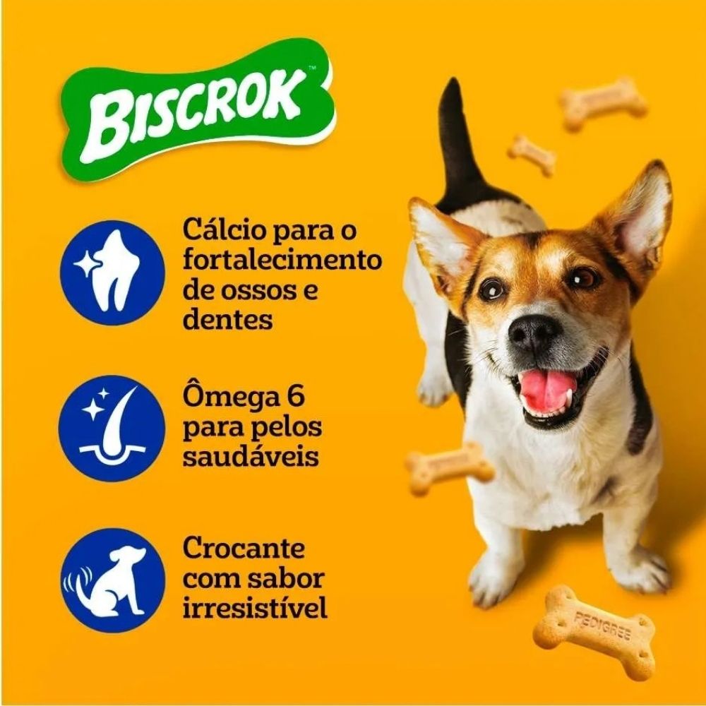 Biscoito Biscrok para Cães Adultos Raças Pequenas Pedigree 150g