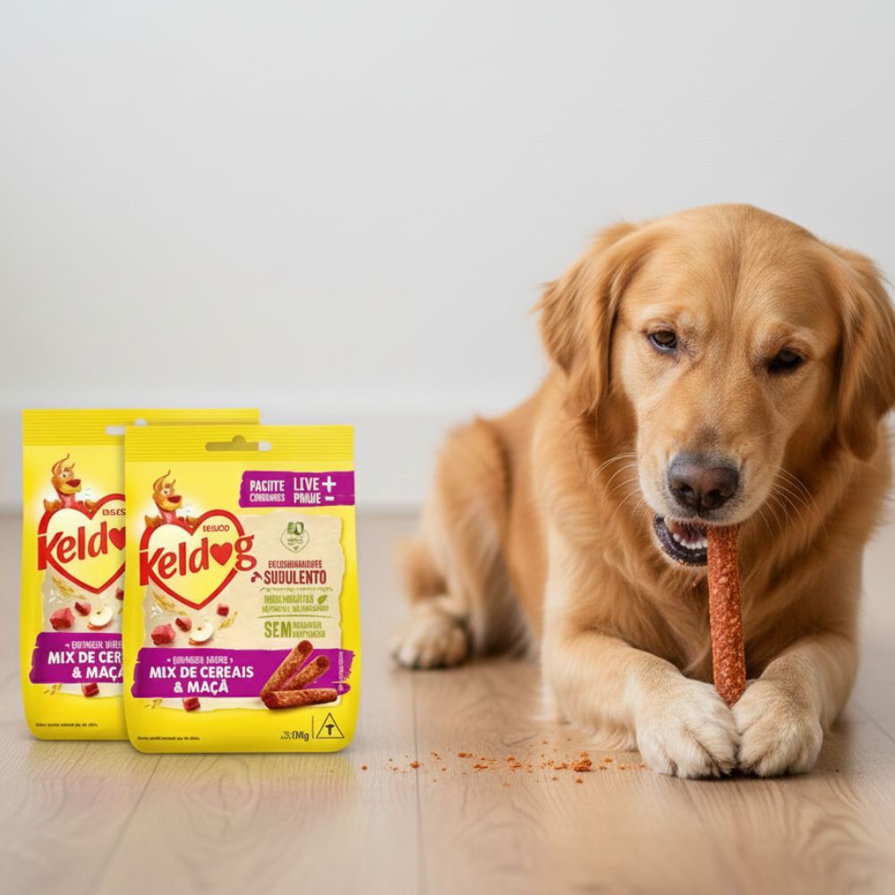 Bifinho Criadores Mix de Cereais e Maçã Suculento Keldog 500g