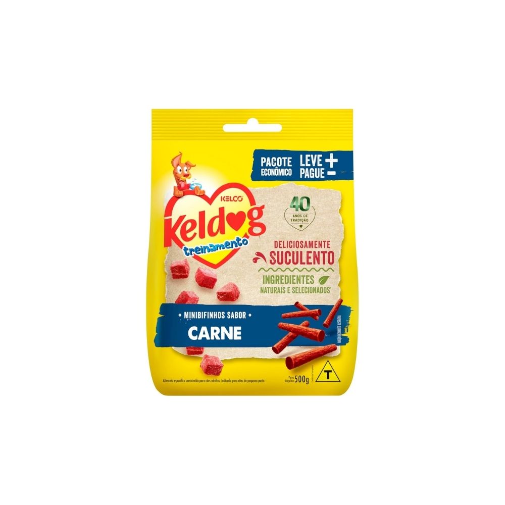 Bifinho Mini Carne para Cães Keldog 500g