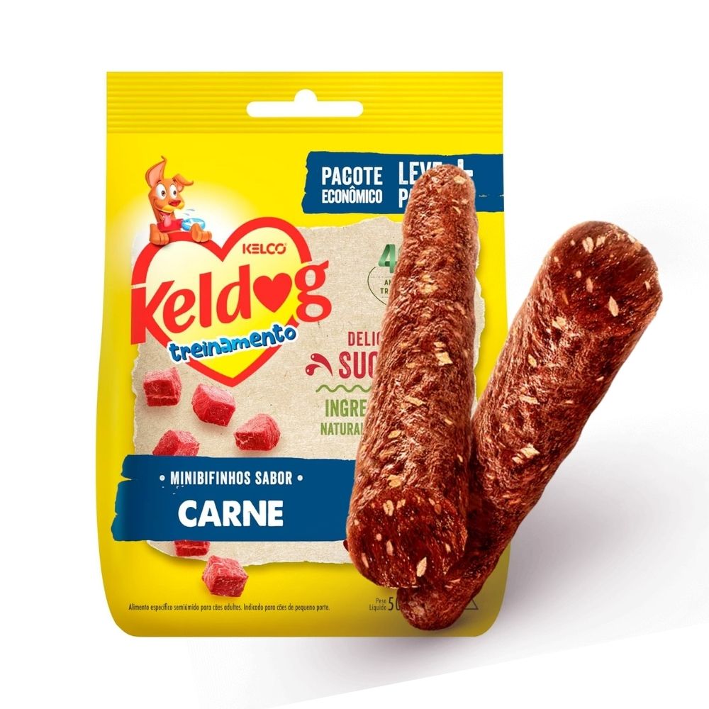 Bifinho Mini Carne para Cães Keldog 500g