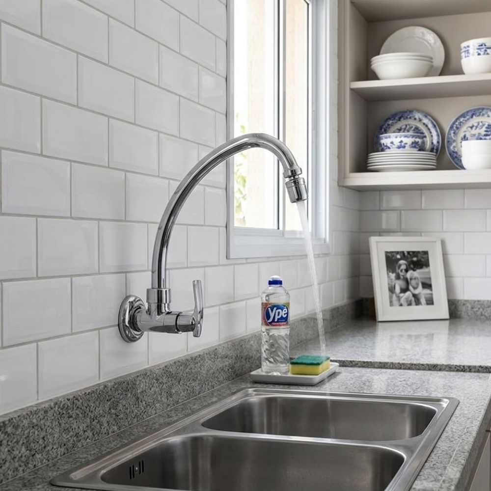 Torneira Metal Bica Móvel Parede Pia Lorenzett 1168 C29 7011183