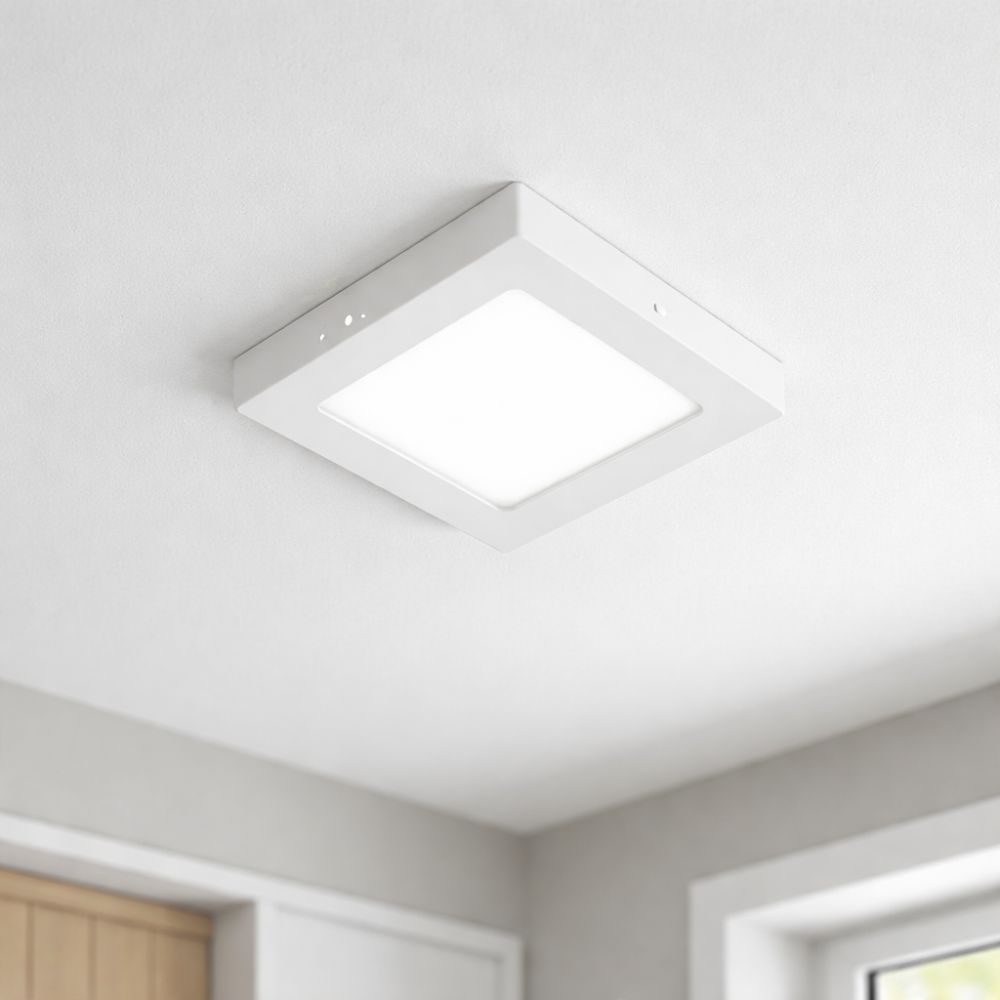 Lampada painel Quadrado 16,3 x 16,3 cm Lorenzetti 12W 680 Lumens