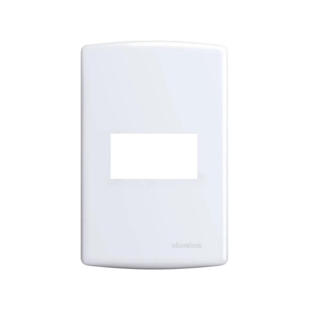 Placa Alumbra Siena 4x2 Branca (1 Horizontal) 6400