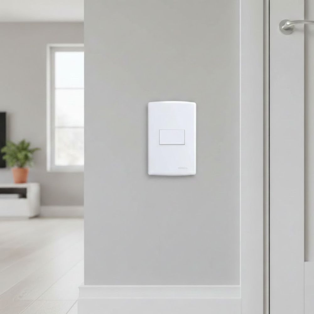 Placa Alumbra Siena 4x2 Branca (1 Horizontal) 6400