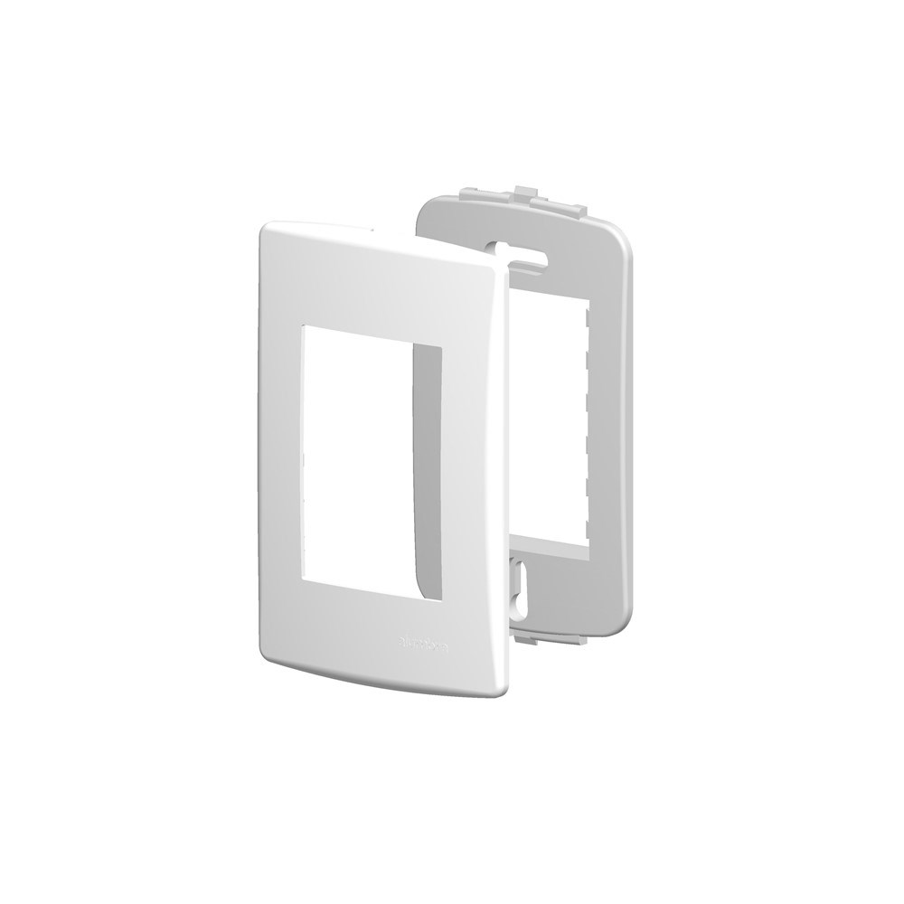 Placa Alumbra Siena 4x2 Branca (3 Modulos) 6403