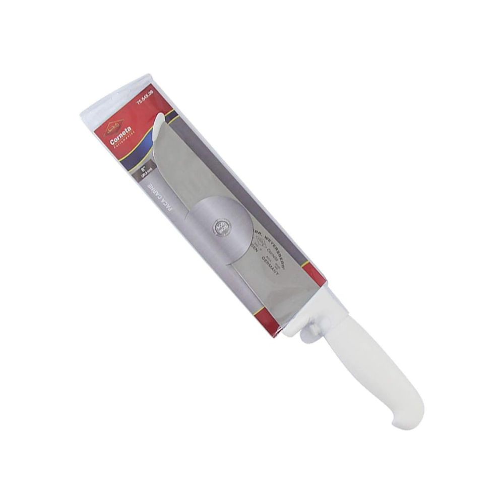 Faca Carne Inox Corneta 8" Cabo Branco Tradicional | 7554508