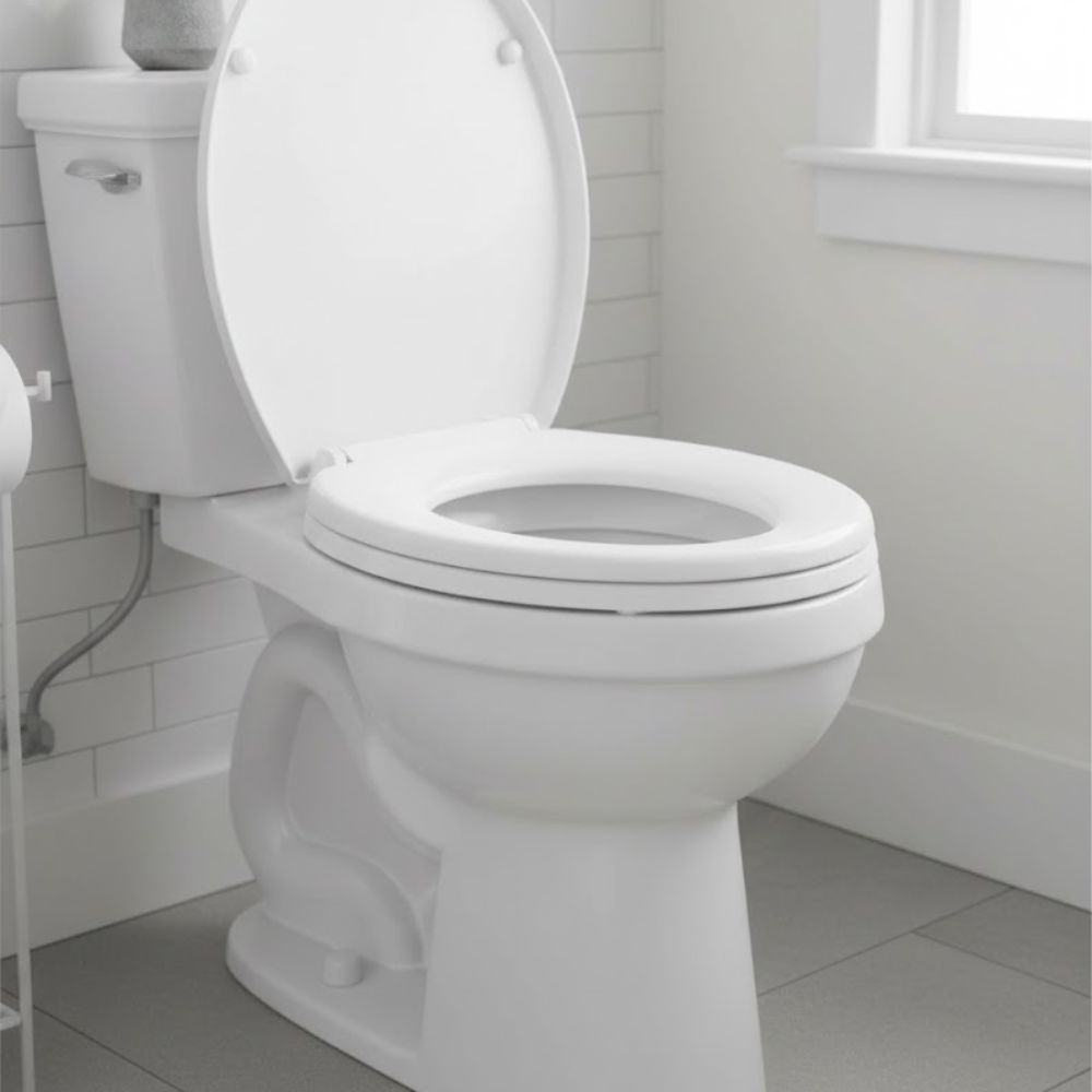 Assento Sanitário Oval Almofadado Branco Okinalar