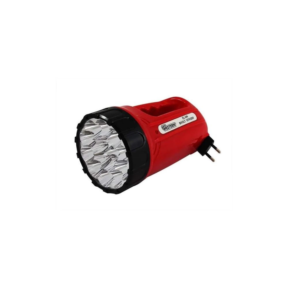 Lanterna Recarregável Western - 15 LED com Alça | EL-344