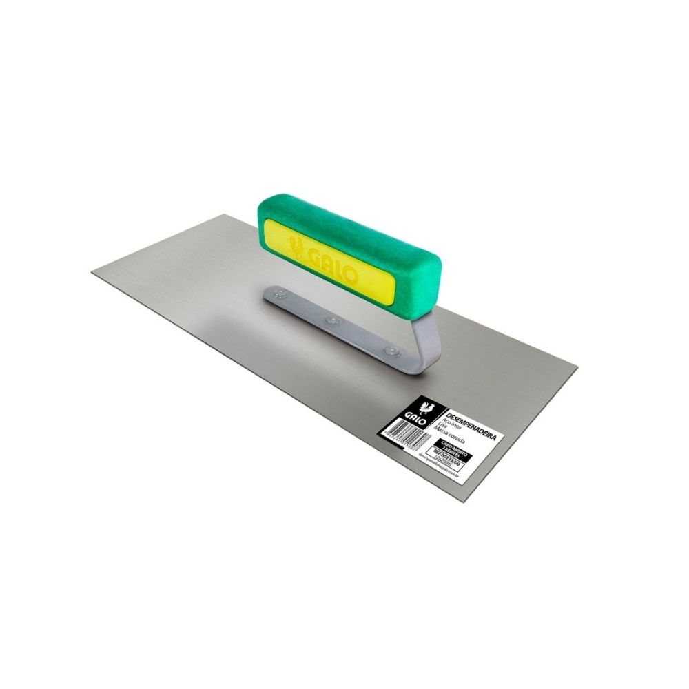 Desempenadeira Inox Galo Lisa 12X29cm Cabo Aberto | 113/00-12