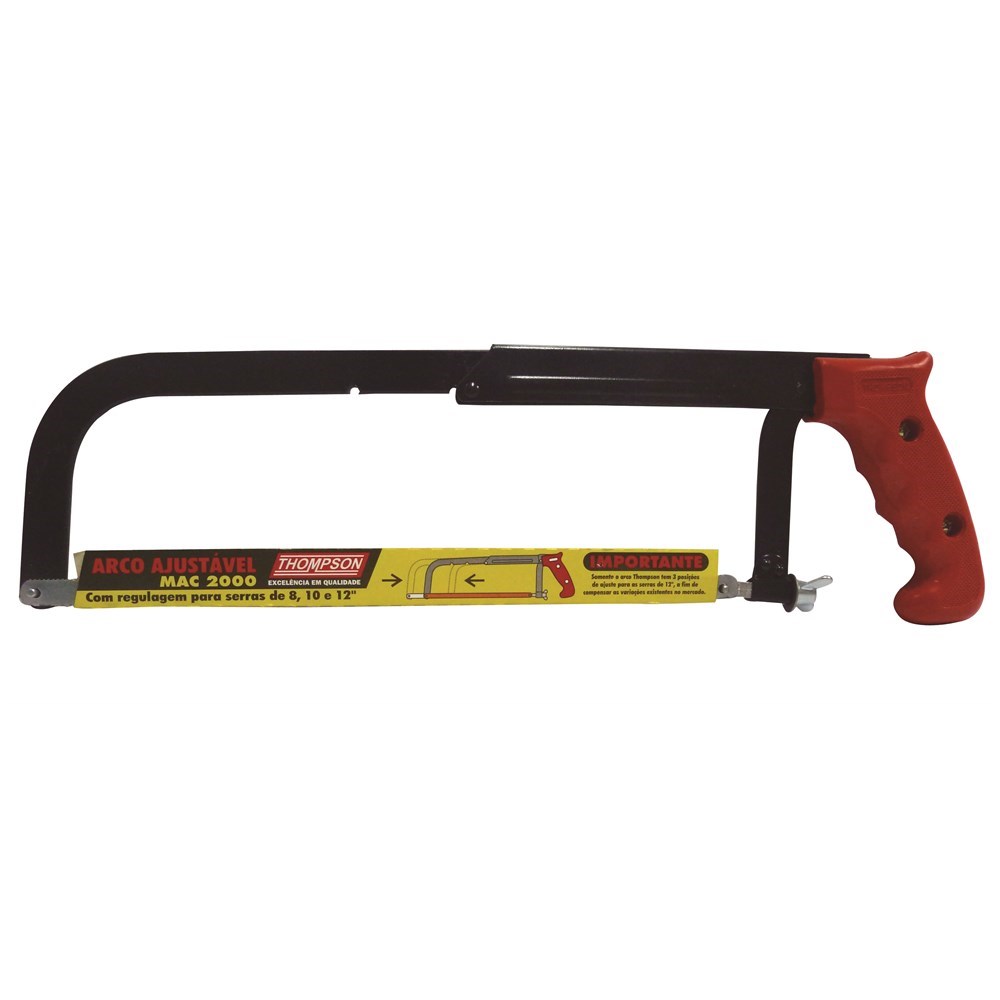 Arco de Serra Thompson Regulável com Cabo Vermelho 140