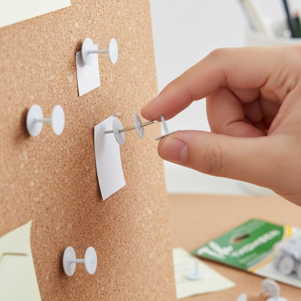 Percevejo Thomsen Branco Cartela com 50 Peças PC-029