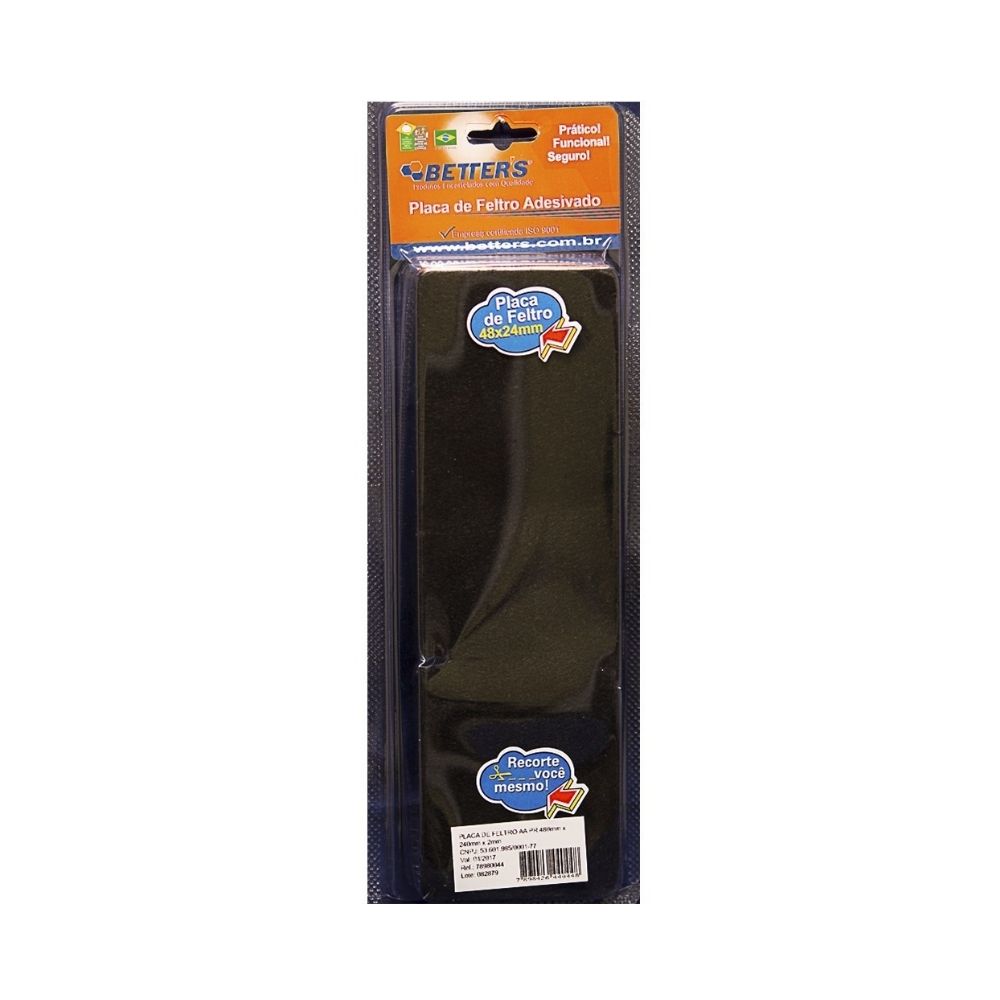 Feltro AA Better "Placa" Preta 480x240x2 BRIBTS000004