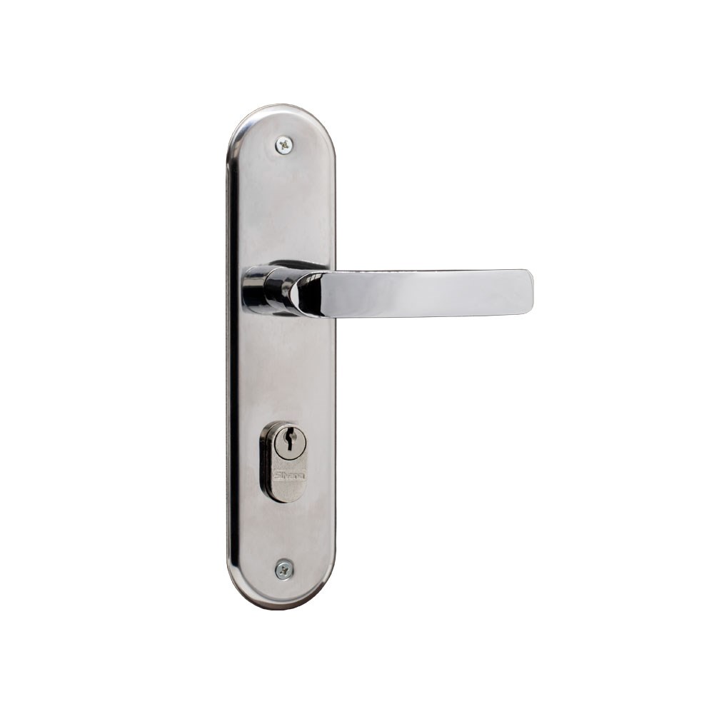 Fechadura Silvana Italy 1300 Inox Externa Alavanca Cromada 97068