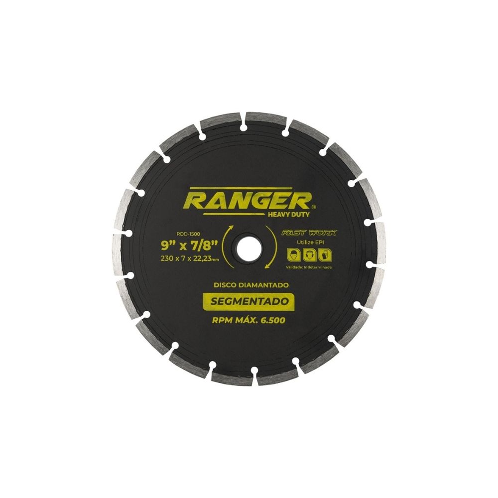 Disco Diamantado Ranger Segmentado Seco - 230x2.4MM | RDD-1500