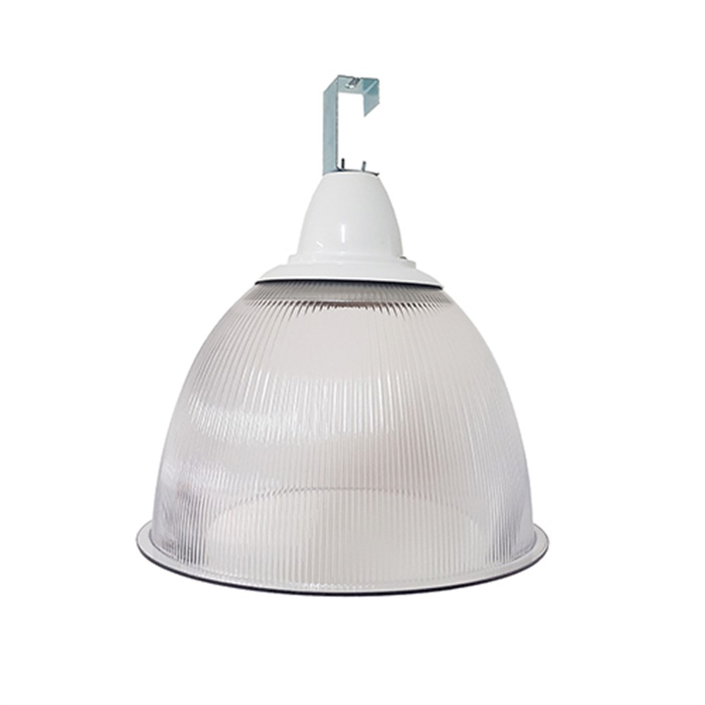 Luminária Prismática Bezelux 16 com Gancho Branca Base E27 | BZG16BR2