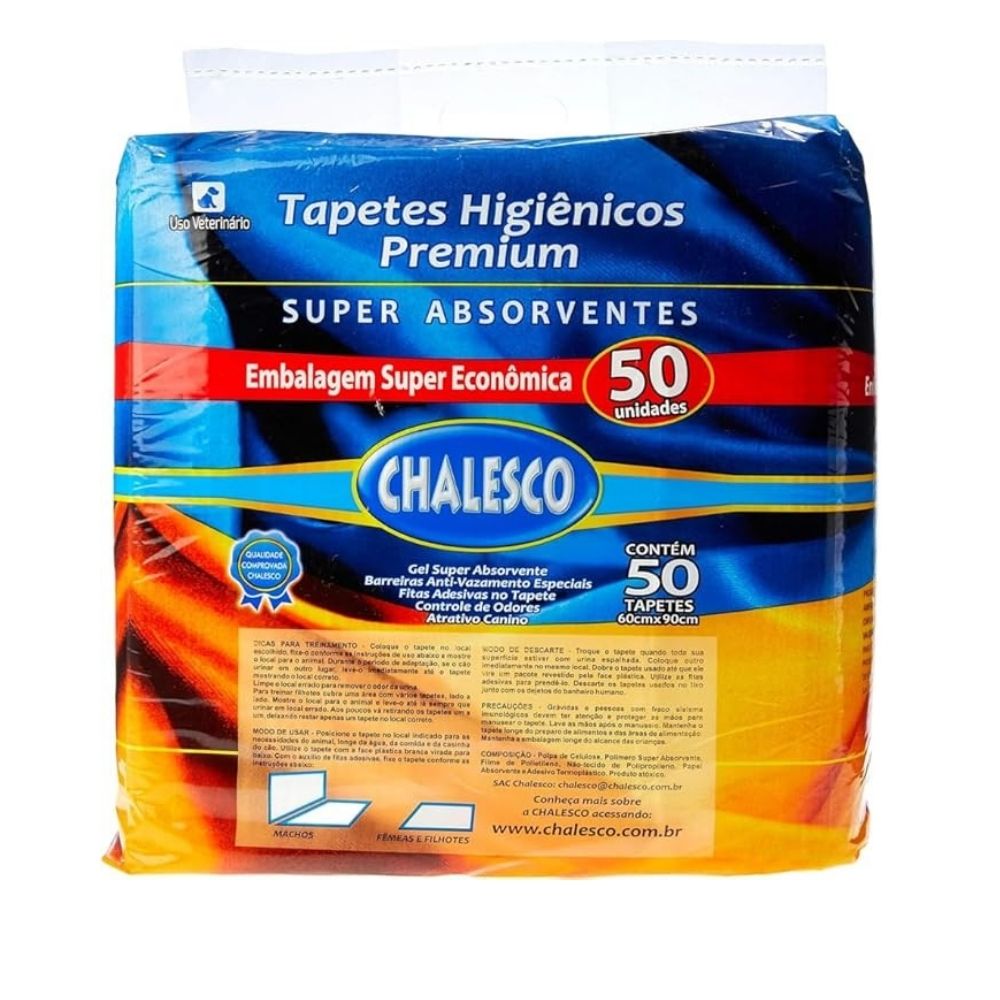 Tapete Higiênico Premium Chalesco 50un