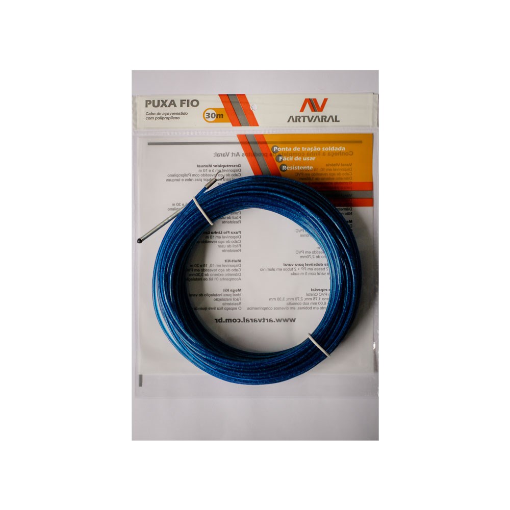 Passa Fio Nylon Art Varal com Cabo Aço 30M 2.02.005