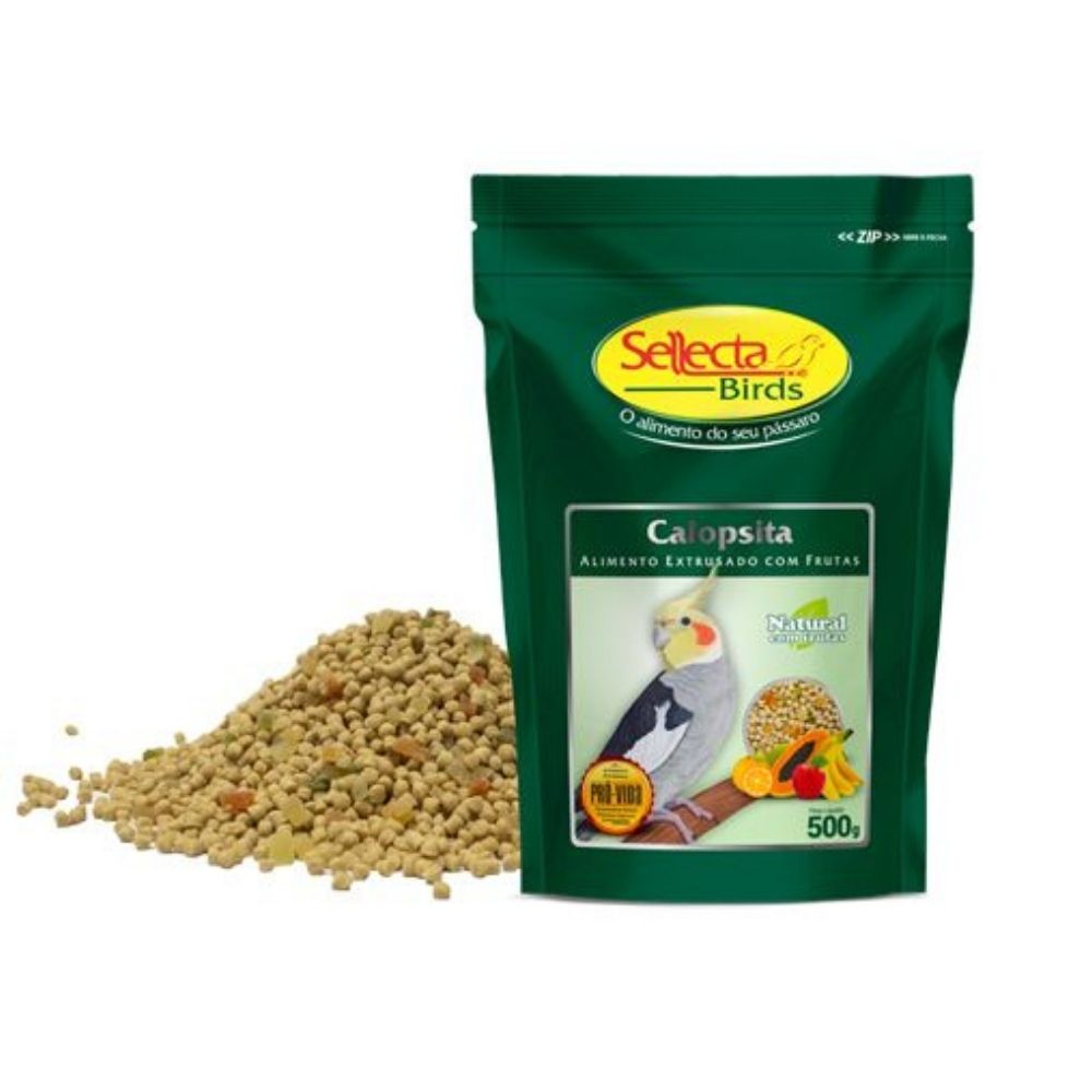 Ração Extrusado Calopsita Natural com Frutas Sellecta 500g