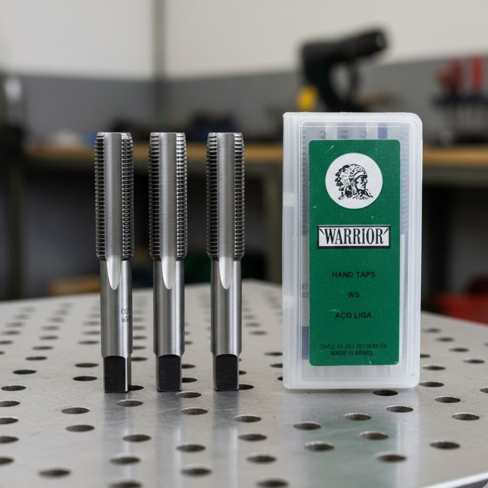 Macho Warrior Aço Cromo Bsw (D) 1/4" 3 Peças ML-005