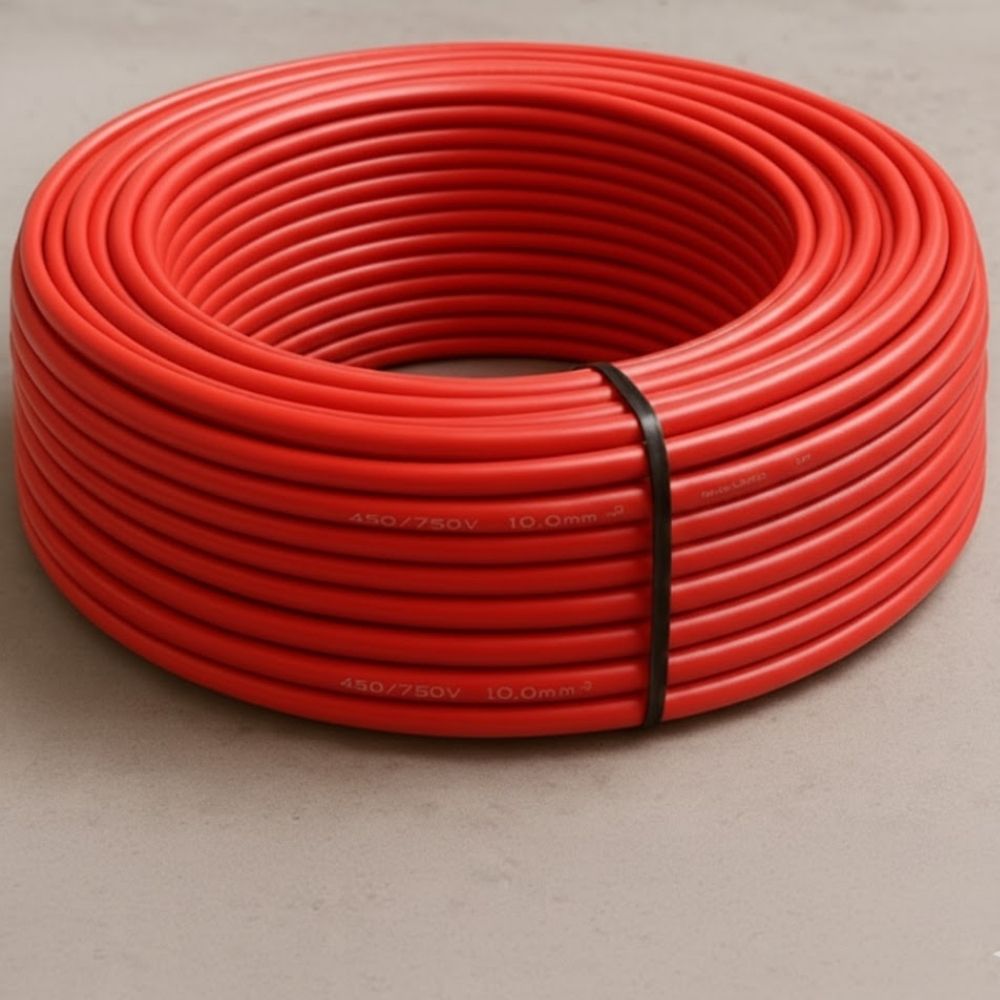 Fio Cabinho Flexível Megatron 10.0mm Vermelho 100M 450/750V | 7899
