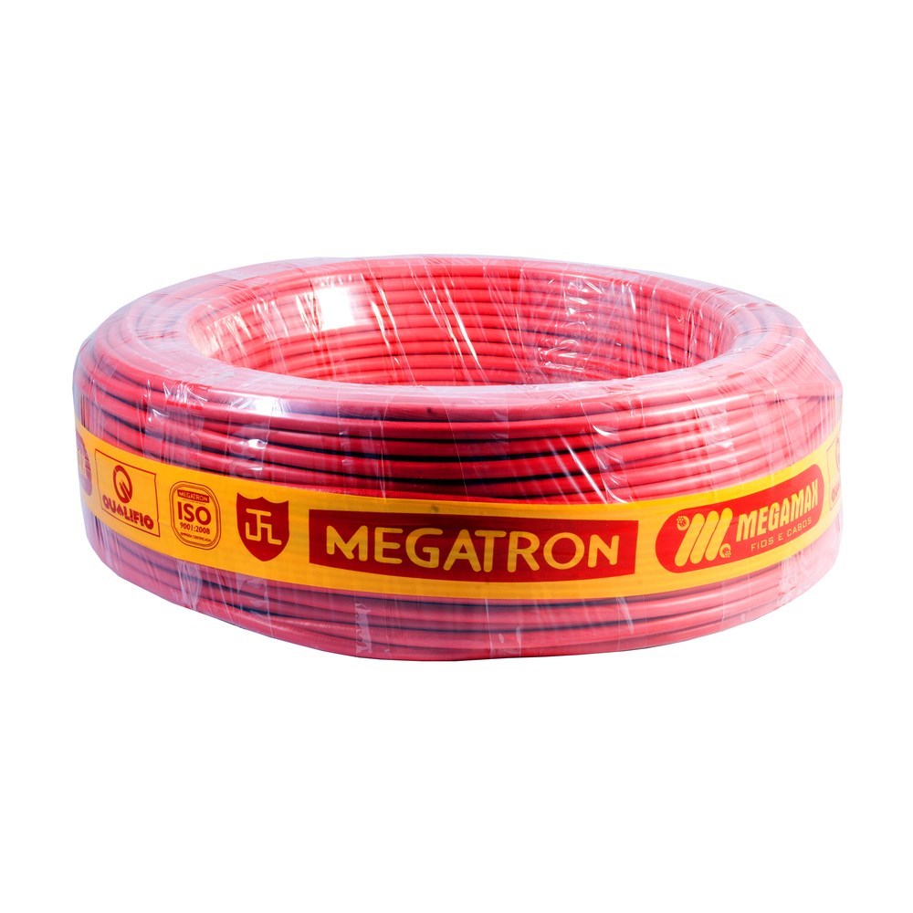 Fio Cabo Flexível Megatron 16mm Vermelho 100M 750V | 7929