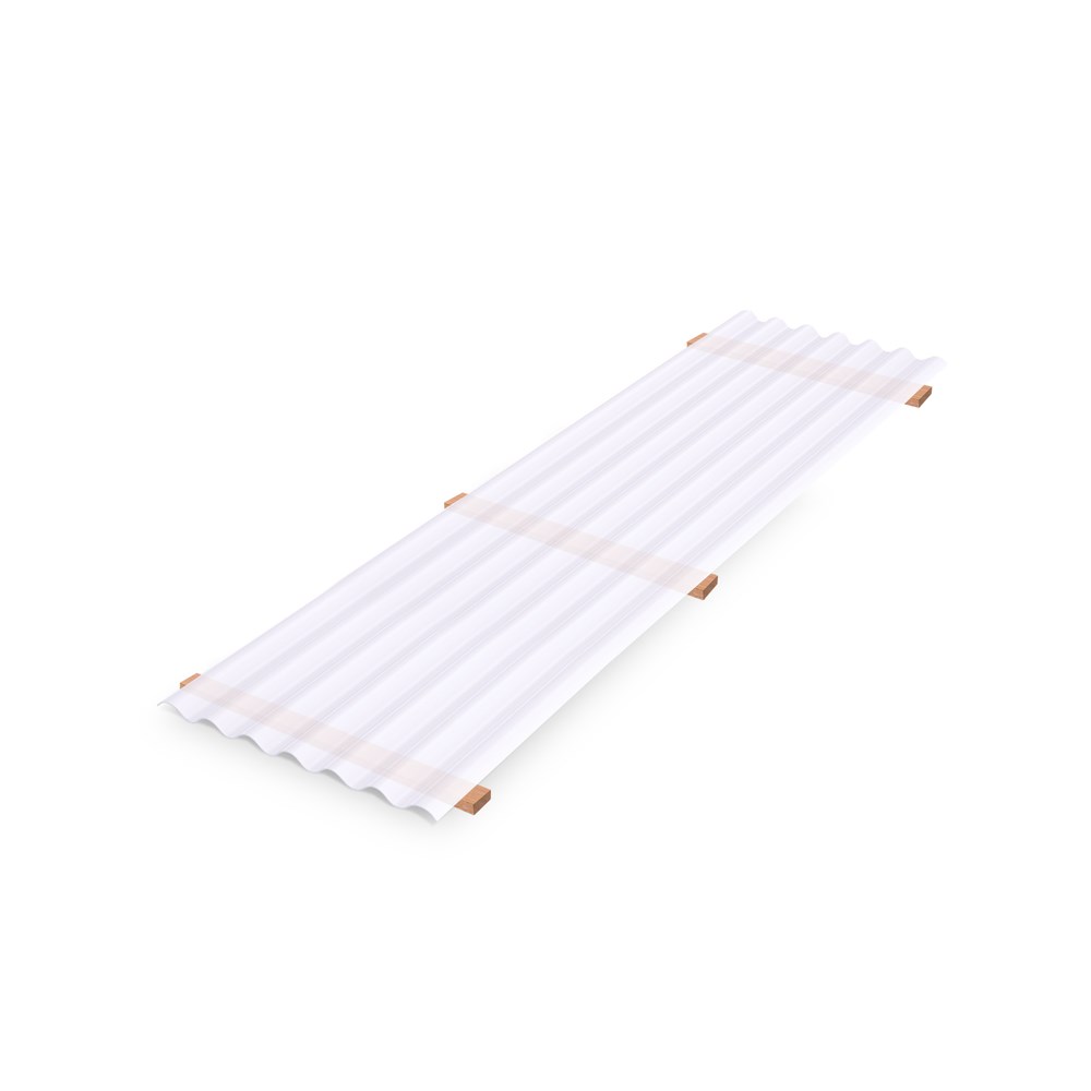 Telha Ondulada Lux PP Translúcida 2.44X0.92X1.10MM 177