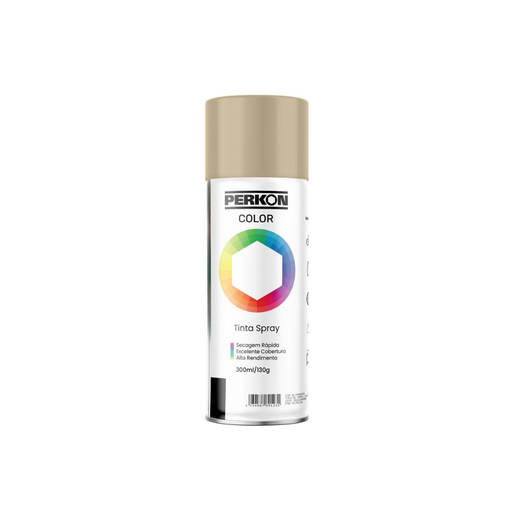 Tinta Spray Perkon Uso Geral Bege - 300ML | 7195