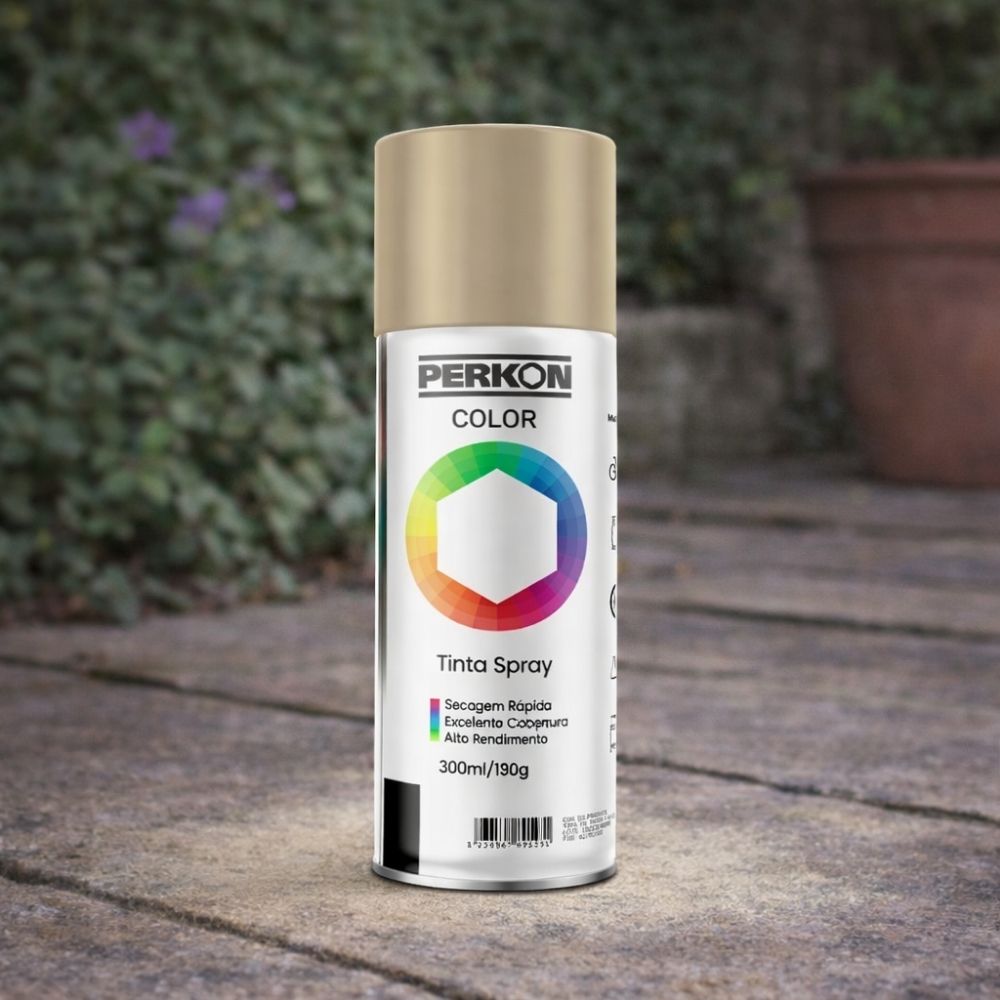 Tinta Spray Perkon Uso Geral Bege - 300ML | 7195
