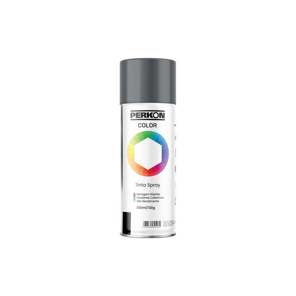 Tinta Spray Perkon Uso Geral Cinza Primer - 300ML | 7202
