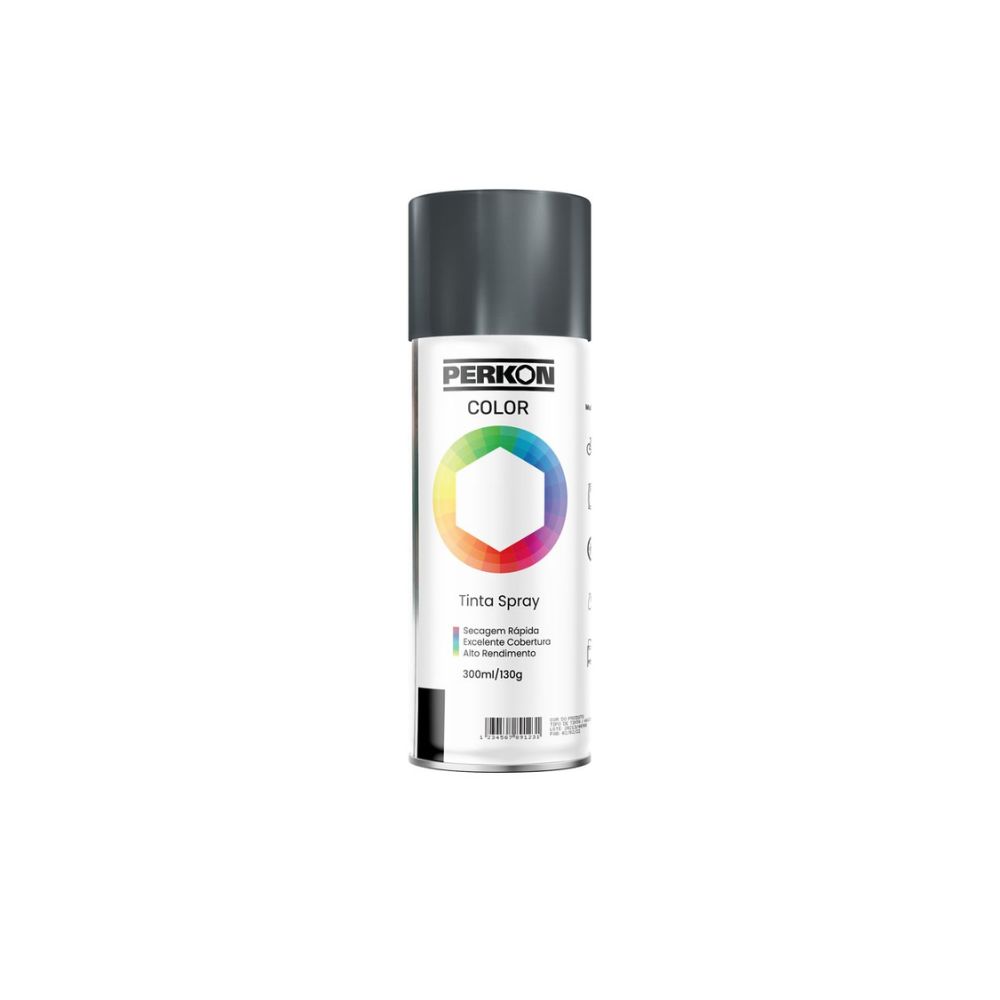 Tinta Spray Perkon Metálica Alumínio - 300ML | 7178