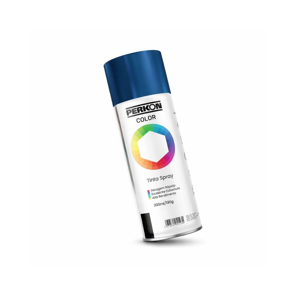 Tinta Spray Perkon Metálica Azul - 300ML | 7180