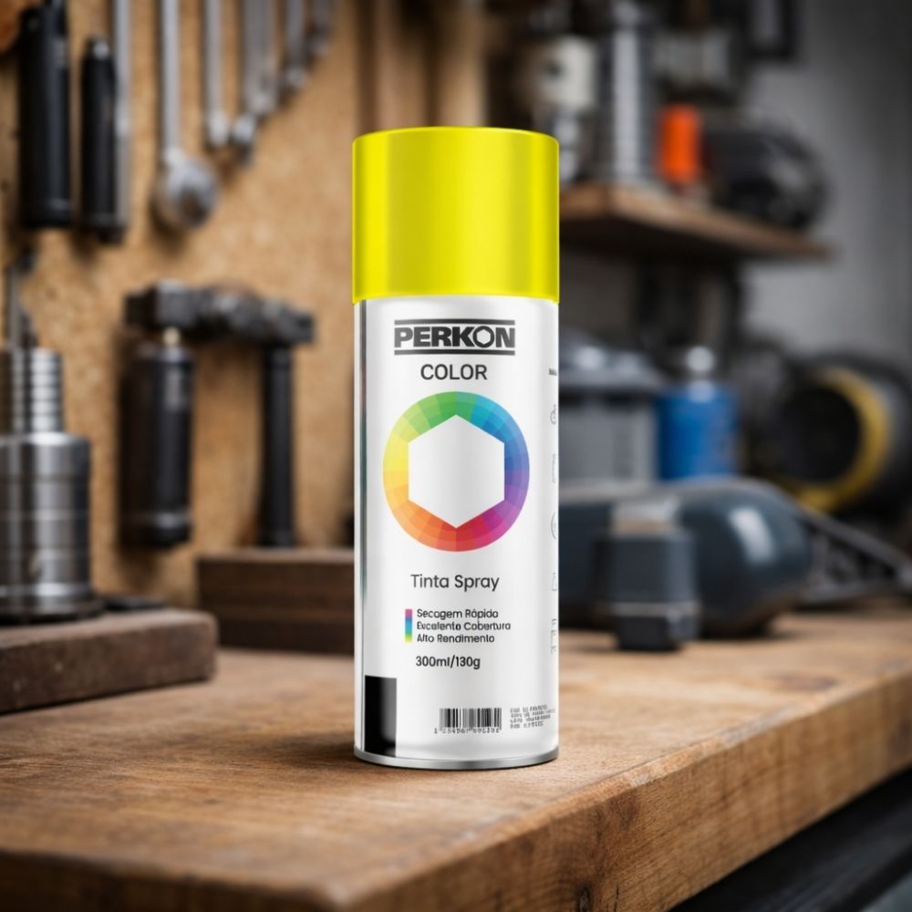 Tinta Spray Perkon Luminosa Amarelo - 300ML | 7173