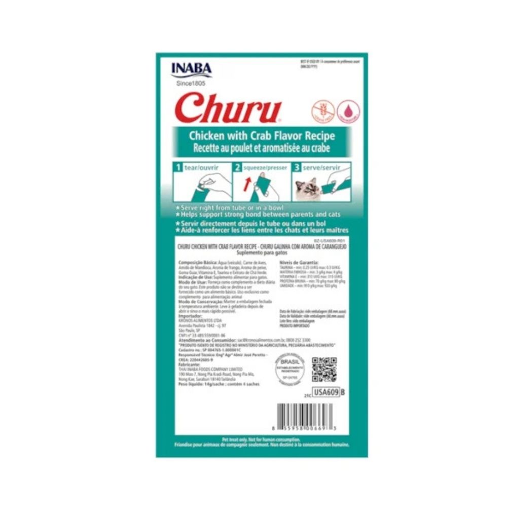 Pure Churu Caranguejo Crab Inaba 56g