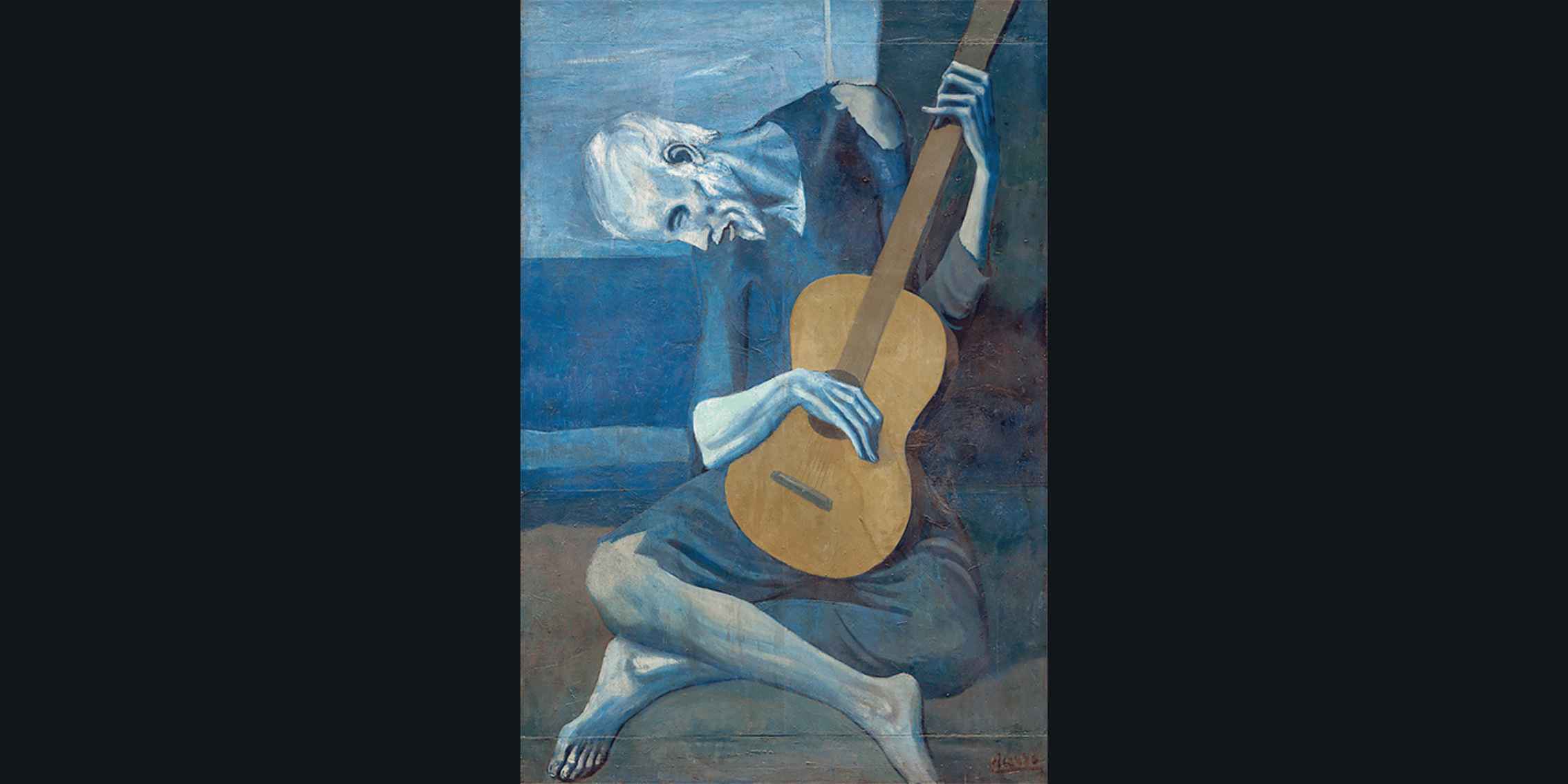 The Old Guitarist by Picasso, 1903
