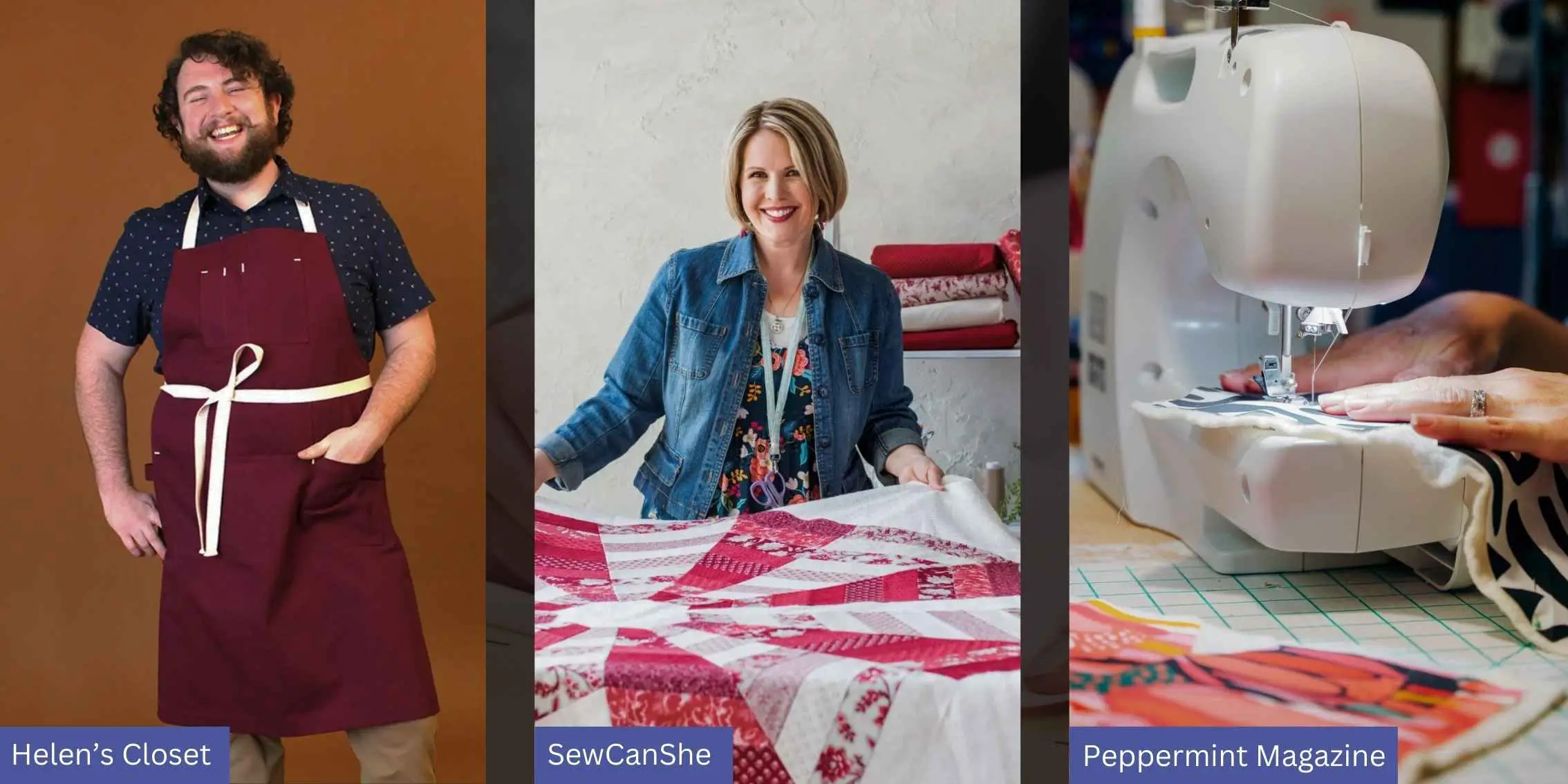 Examples of free sewing patterns from various websites