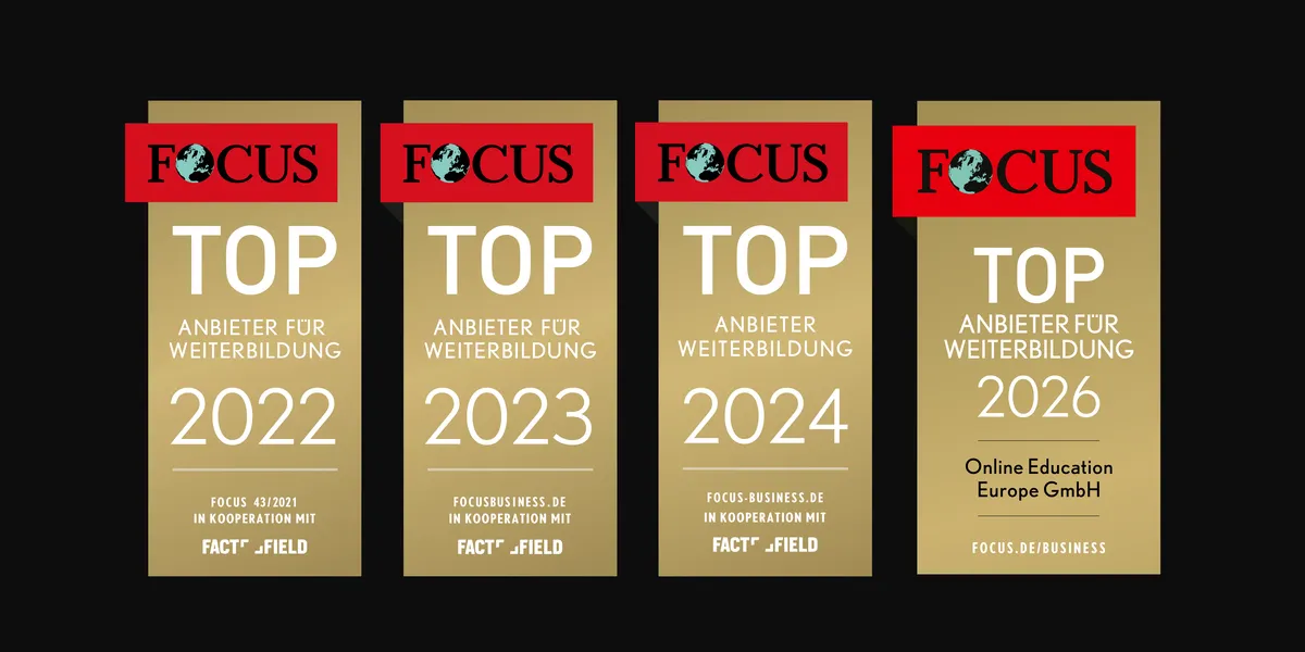 FOCUS-Siegel Top Anbieter für Weiterbildung 2026