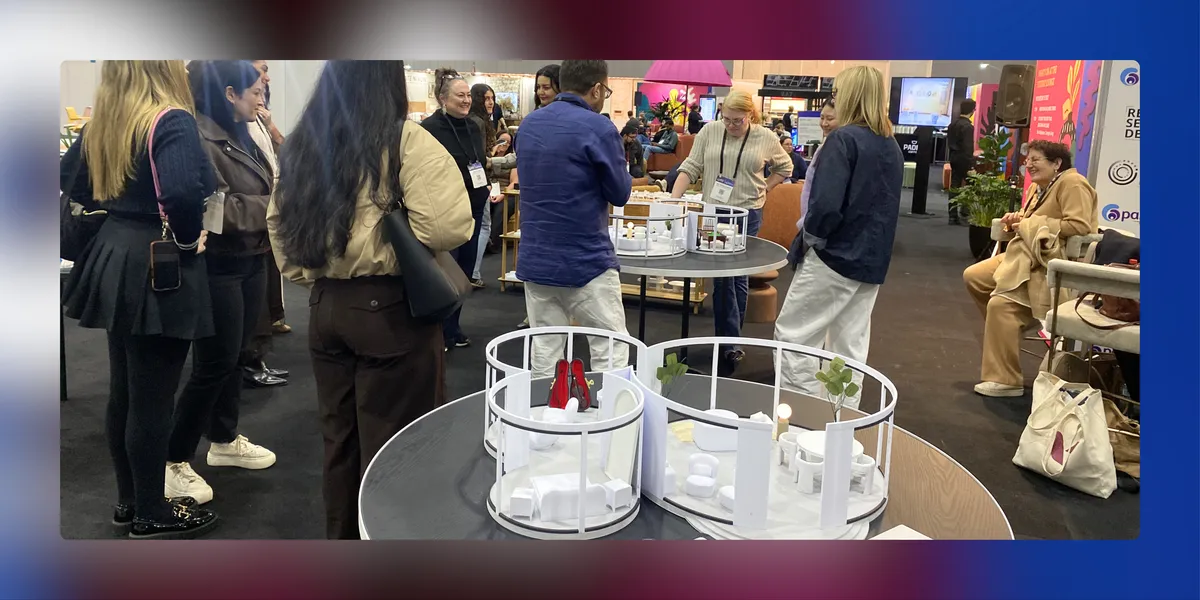 Interior Design Students Presenting Their Concept to Industry Judges