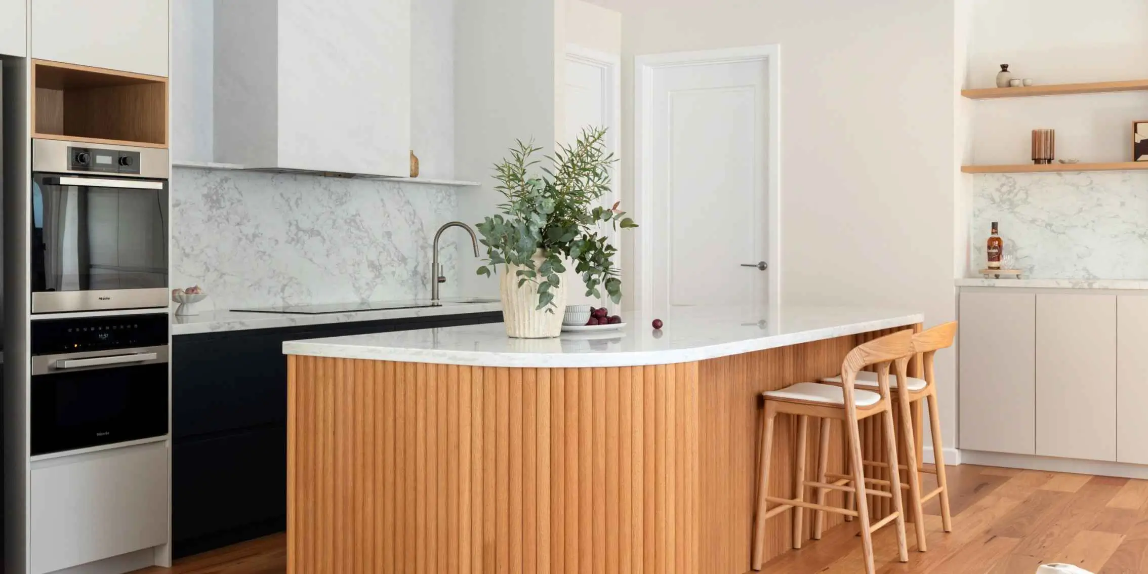Modern Home Design with
    Shivani Gounder A beautifully styled modern home interior designed by Shivani
    Gounder, featuring a modern Australian kitchen.