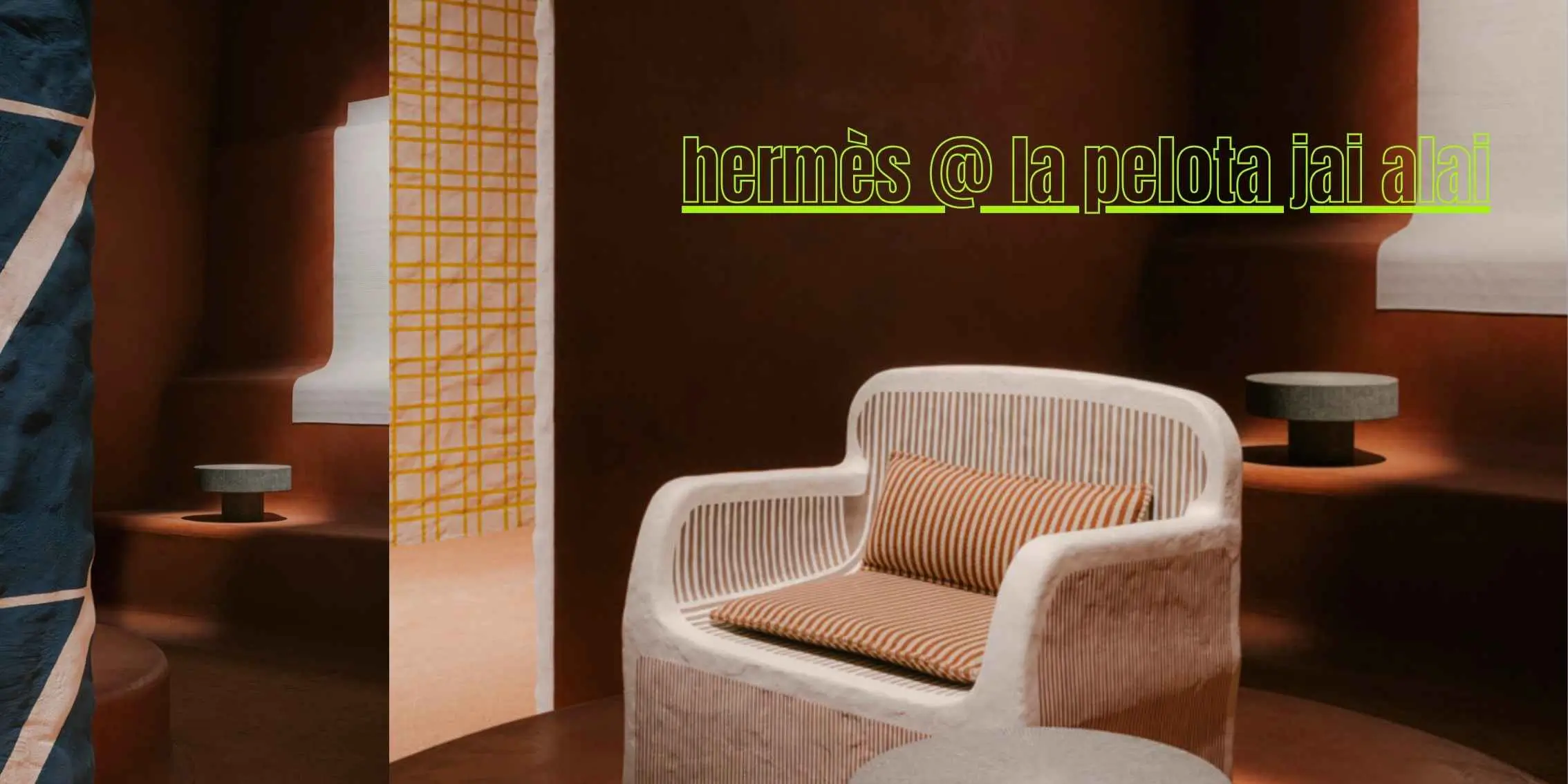 Set Design by Charlotte
    Macaux Perelman for Hermès Hermes Furniture at MDW 2025.