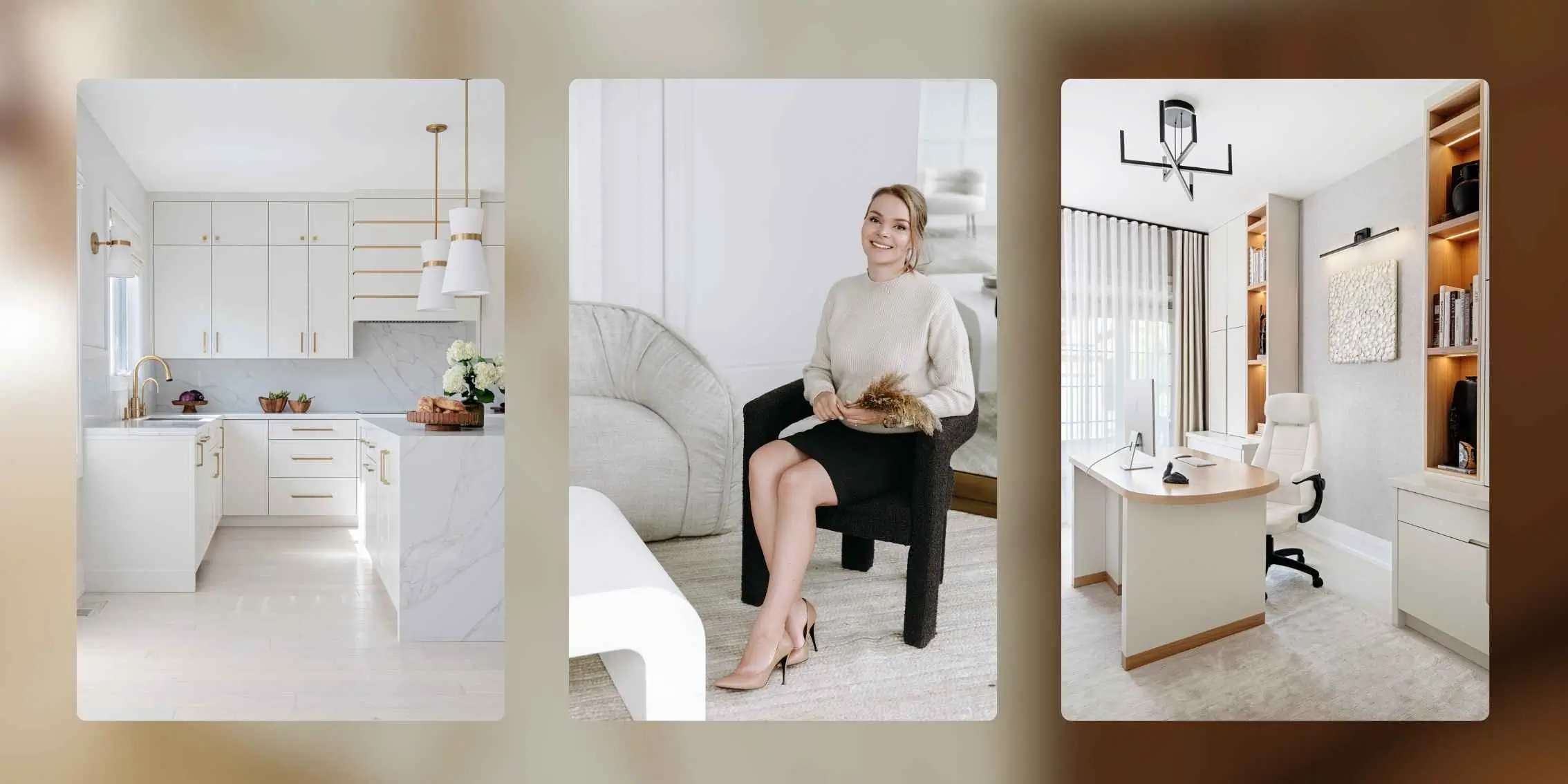 Interior Design by
    Ksenia Berkovich Modern kitchen and home office design.