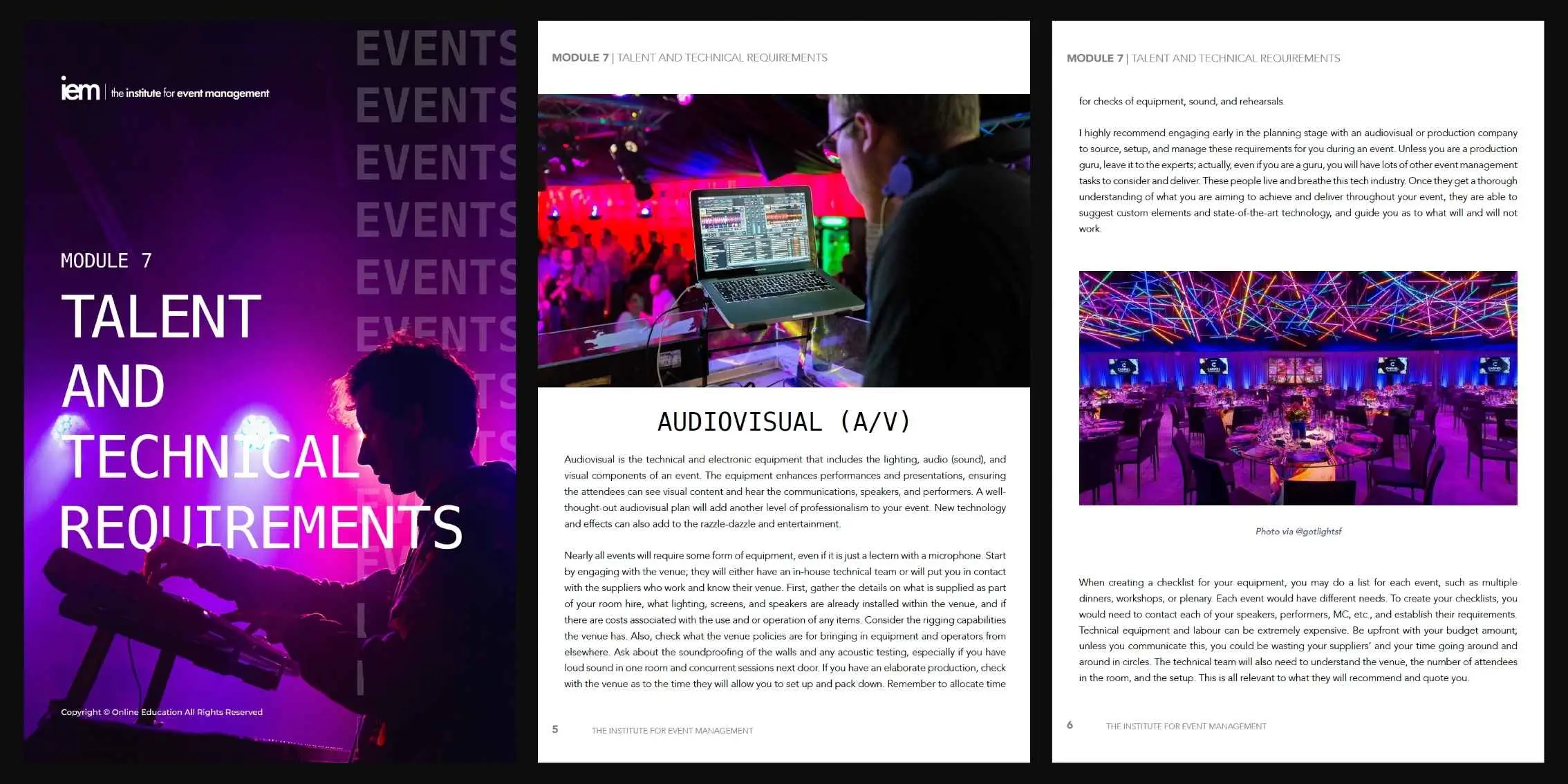 Module 7 Talent and Technical Requirements Preview