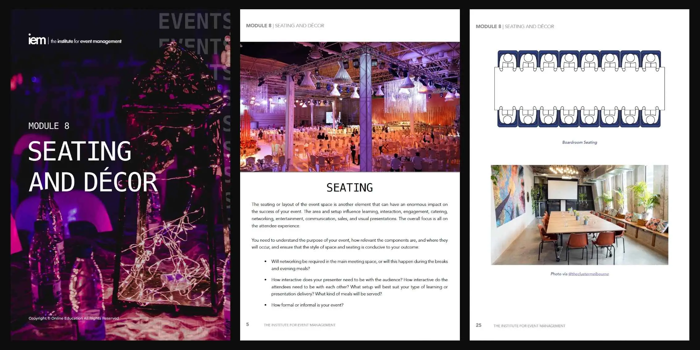 Module 8 Seating and Decor Preview