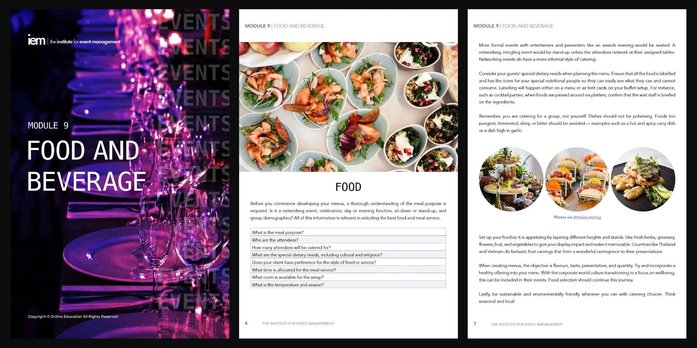 Module 9 Food and Beverage Preview