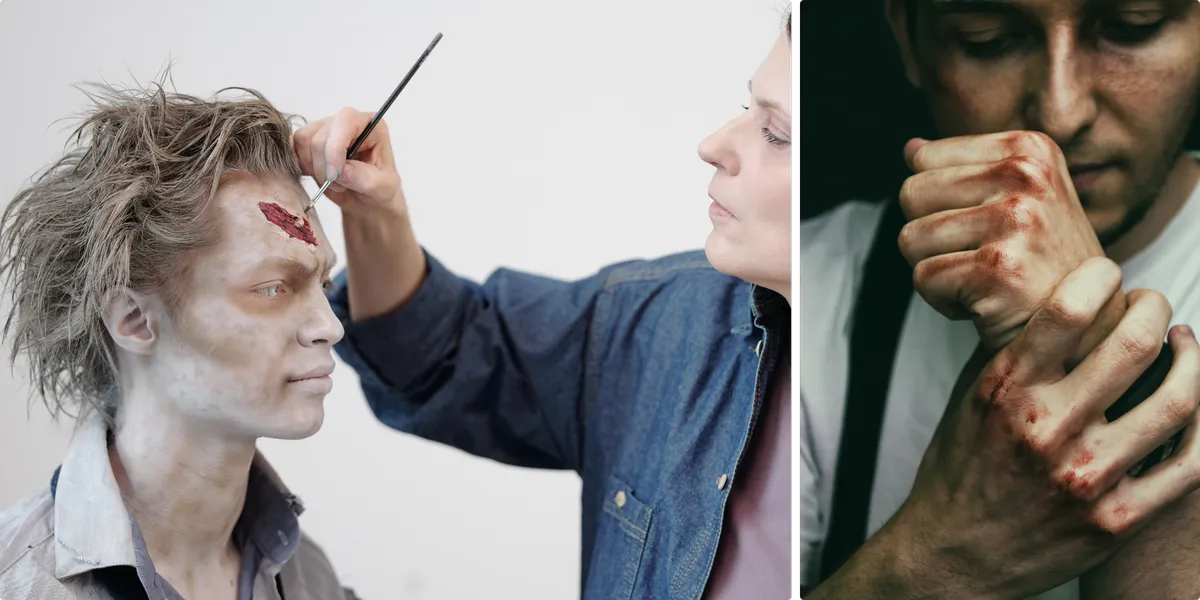 Examples of Trauma Effect SFX Makeup