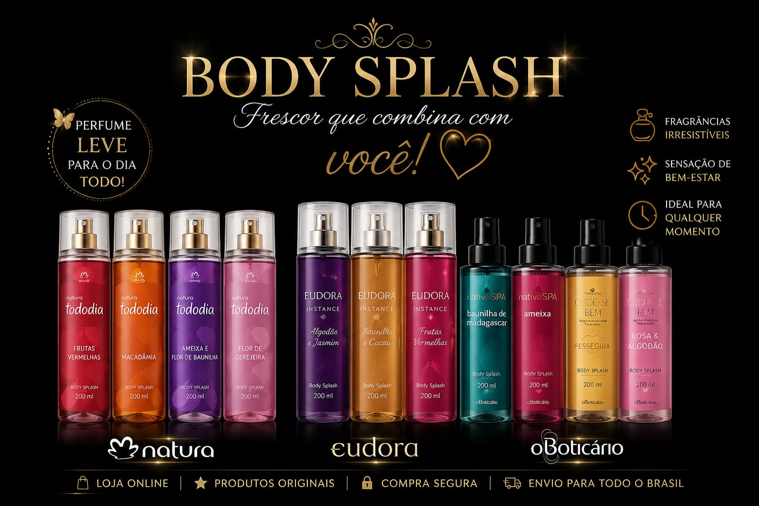 Body Splash desodorante colônia 