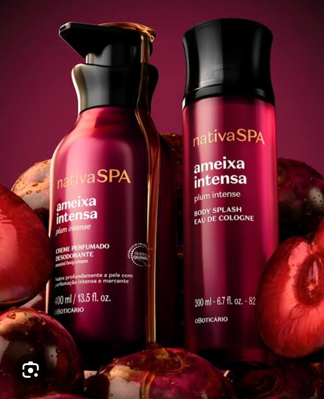 Experimente a nova fragrância Ameixa intensa