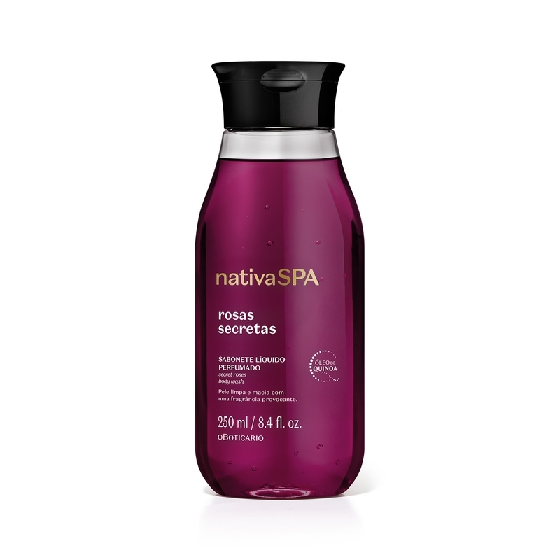 Sabonete Líquido Perfumado Corporal Nativa Rosas Secretas 250ml