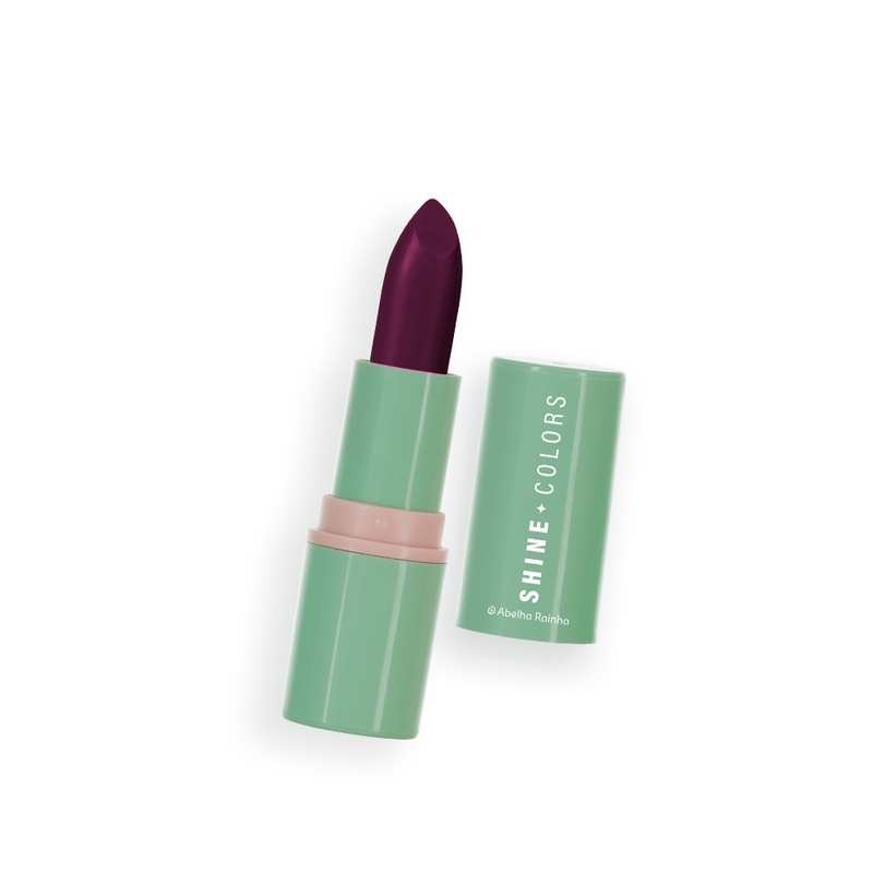 Shine Colors Batom Brilho e Sabor Fps15 Ameixa 3,7g