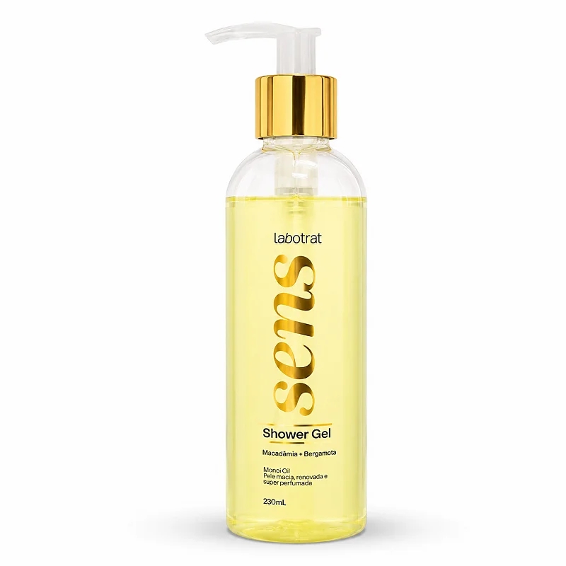 Shower Gel Macadâmia e Bergamota Sens Labotrat 230ml